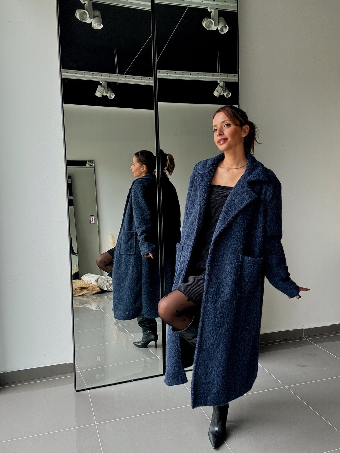 Manteau Long Avec Doublure Et Poches - Fenomen Paris