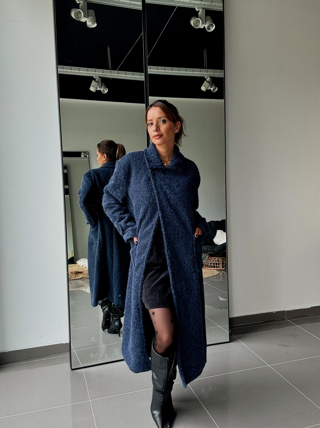 Manteau Long Avec Doublure Et Poches - Fenomen Paris