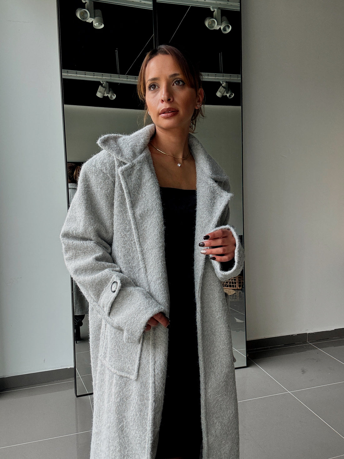 Manteau Long Avec Doublure Et Poches - Fenomen Paris