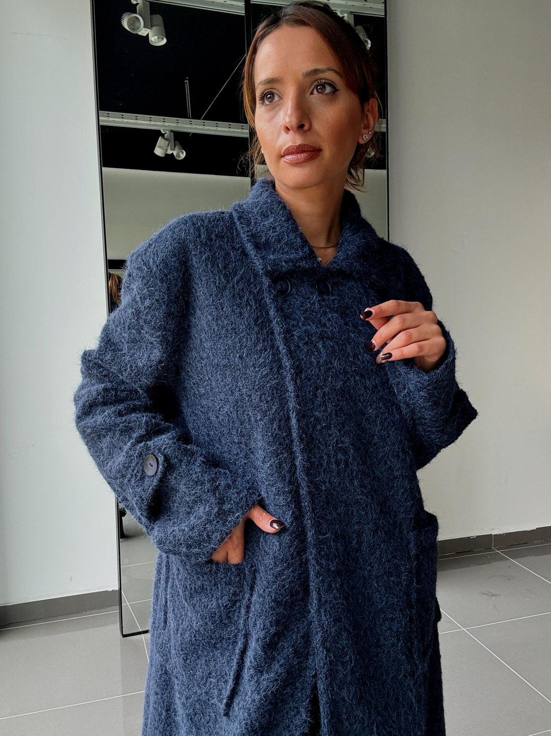 Manteau Long Avec Doublure Et Poches - Fenomen Paris