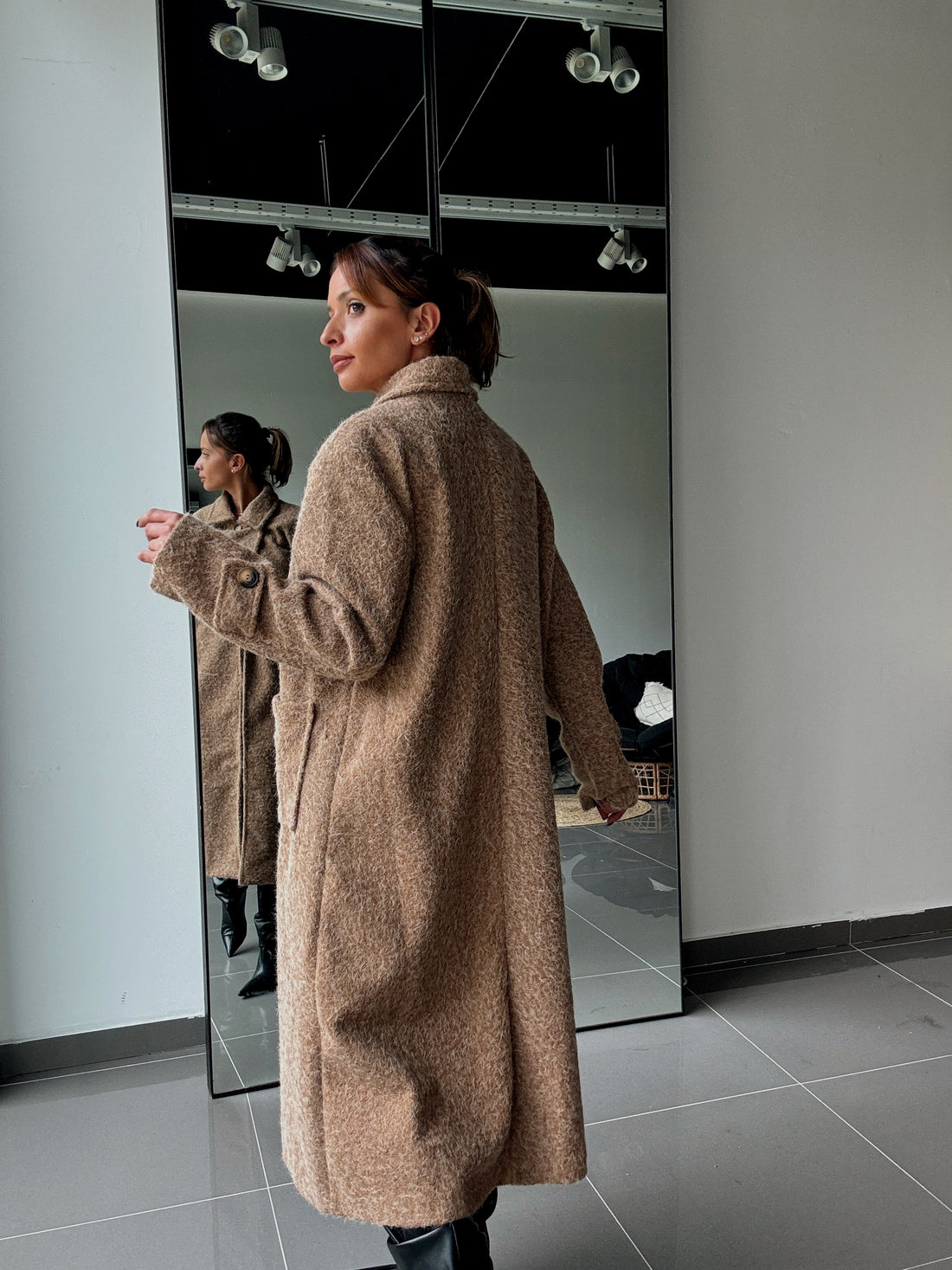 Manteau Long Avec Doublure Et Poches - Fenomen Paris