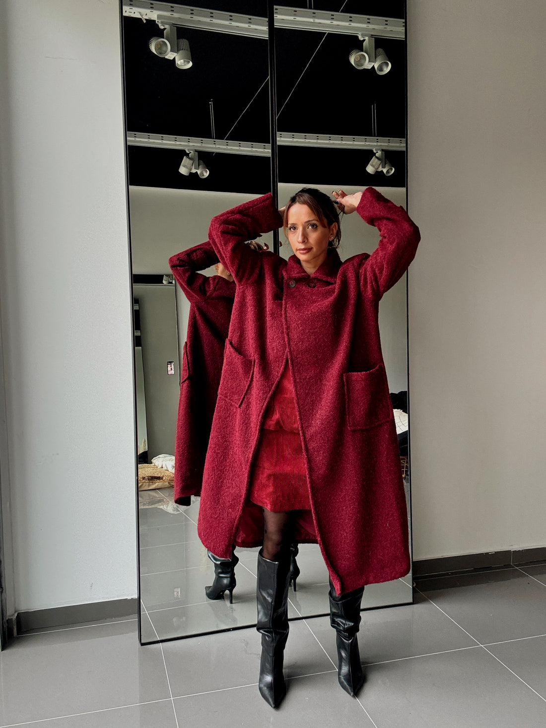Manteau Long Avec Doublure Et Poches - Fenomen Paris