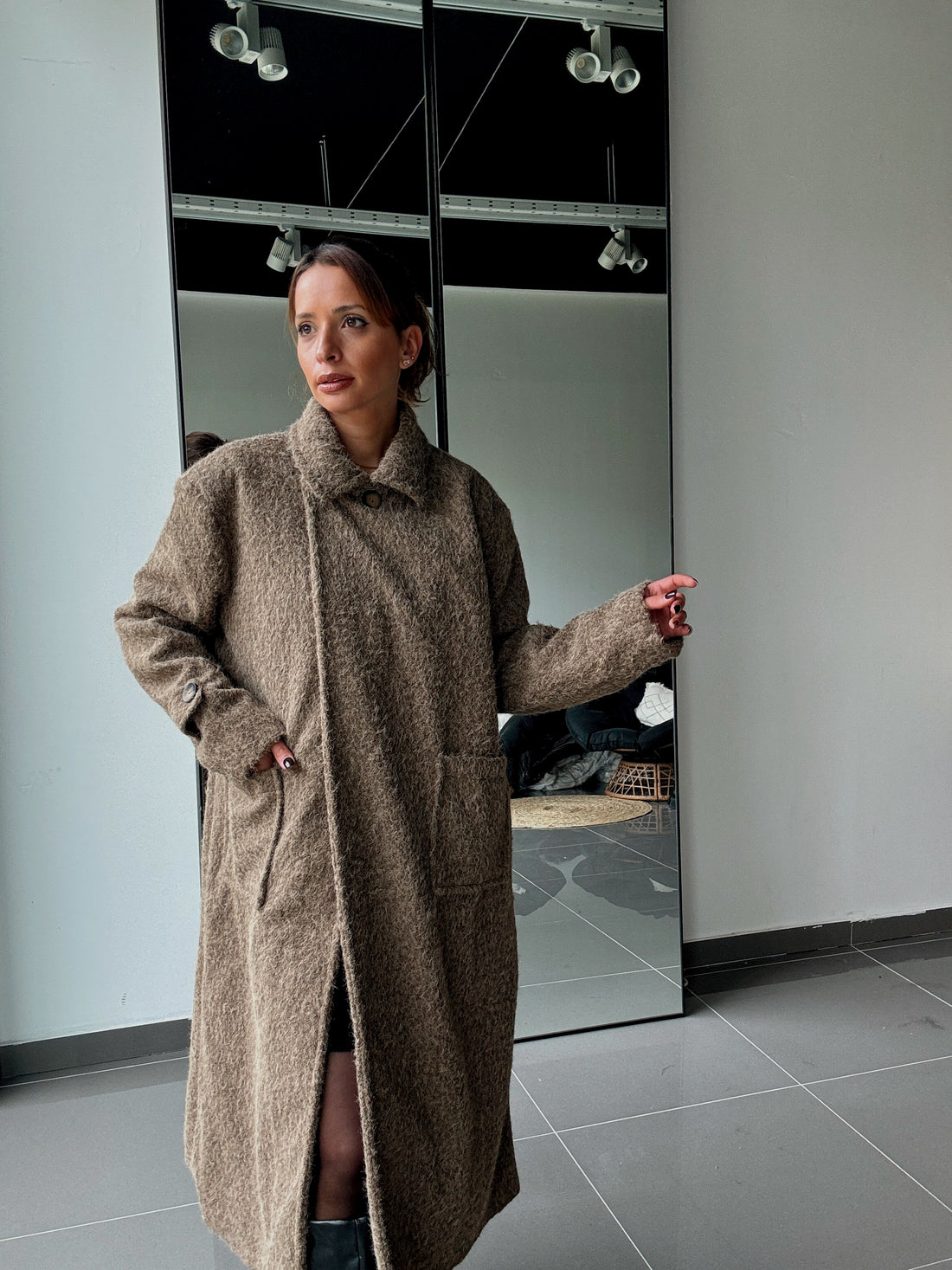 Manteau Long Avec Doublure Et Poches - Fenomen Paris