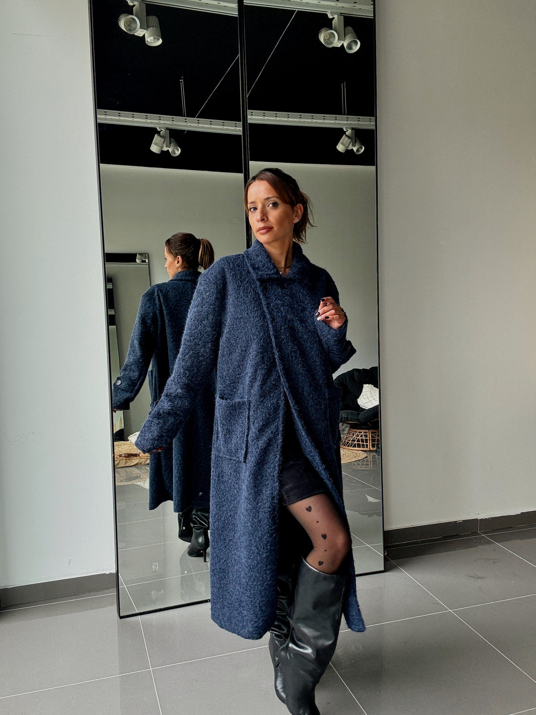 Manteau Long Avec Doublure Et Poches - Fenomen Paris