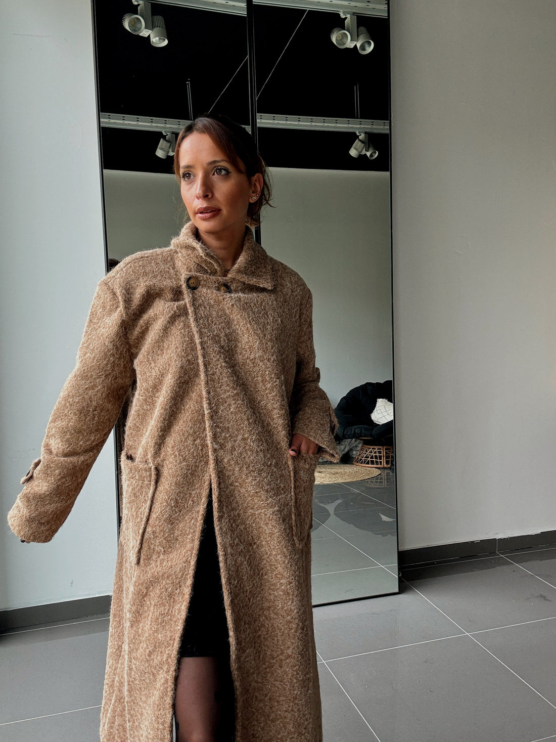 Manteau Long Avec Doublure Et Poches - Fenomen Paris