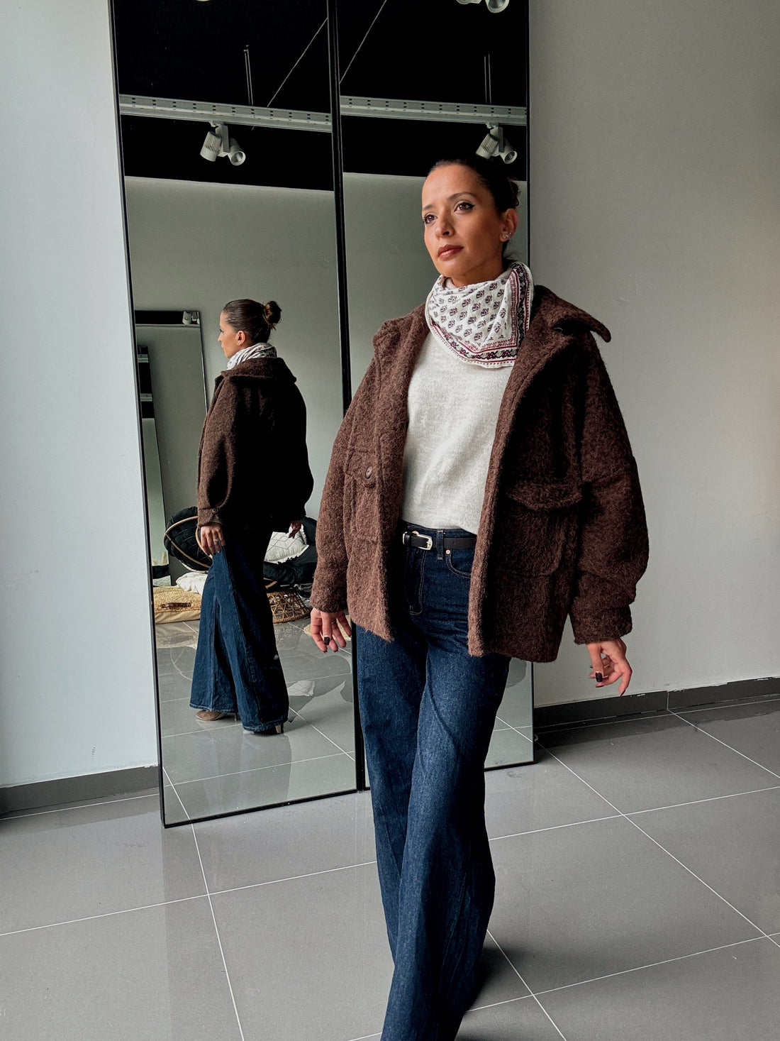 Manteau texturé avec grandes poches - Fenomen Paris