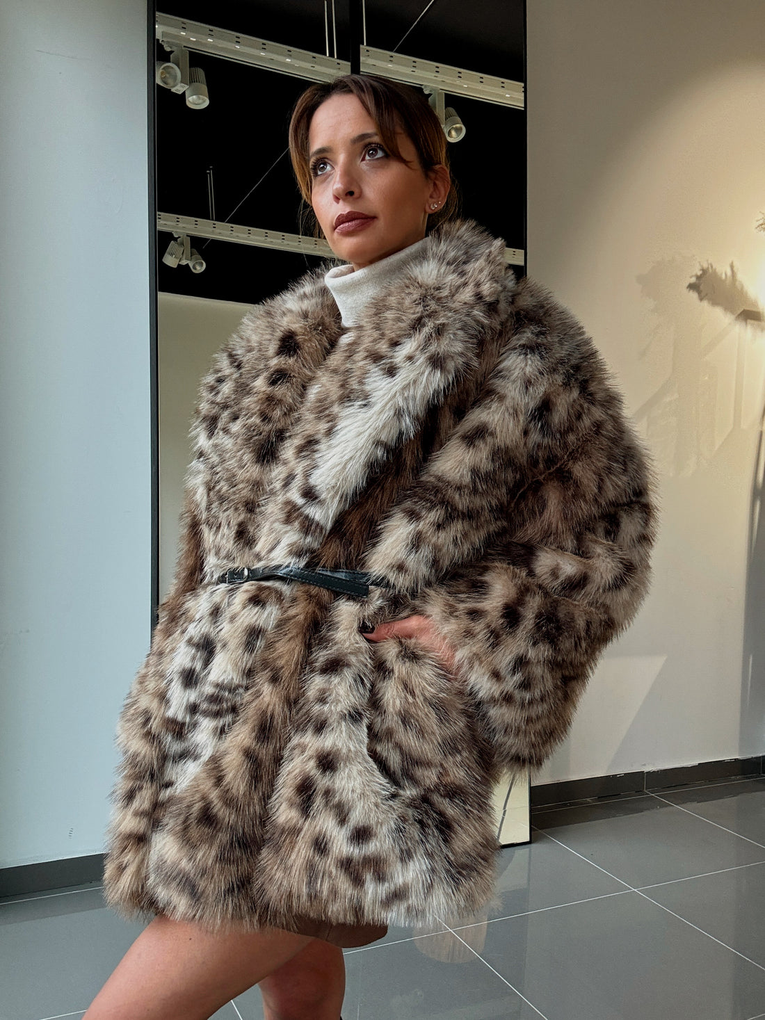 Manteau Fourrure Léopard - Fenomen Paris