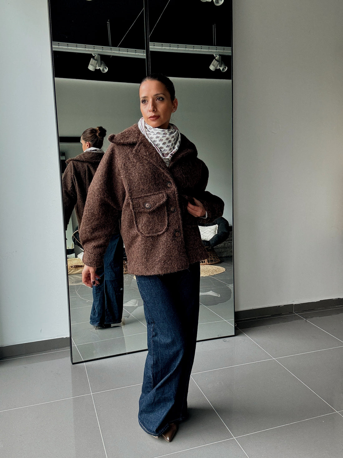 Manteau texturé avec grandes poches - Fenomen Paris