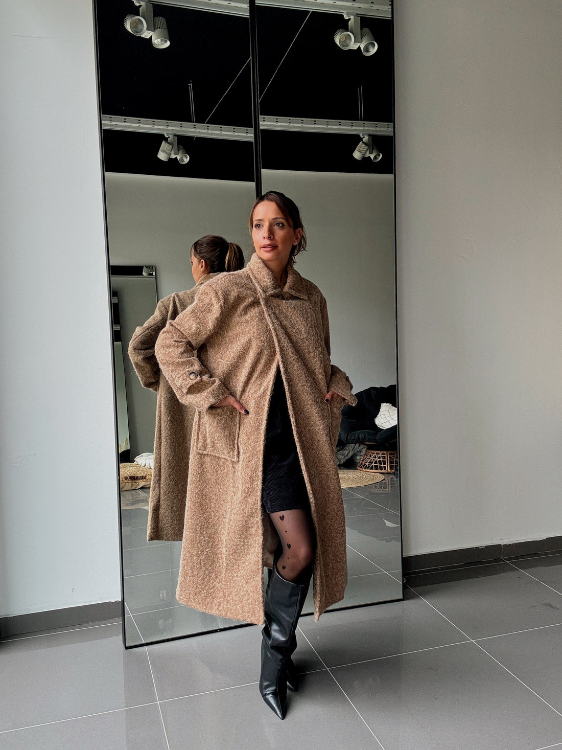 Manteau Long Avec Doublure Et Poches - Fenomen Paris