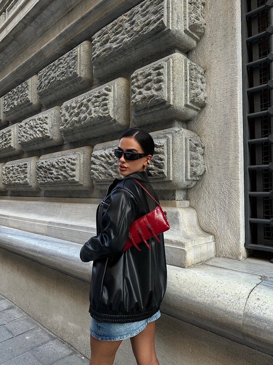 Veste Zippée Simili Cuir - Avec Doublure Et 4 Poches - Fenomen Paris