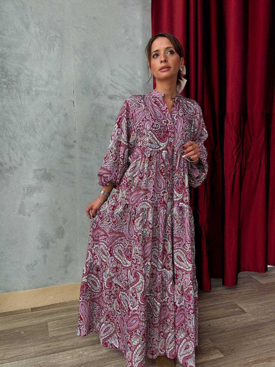 Robe Longue Ample Imprimé Bohème - Fenomen Paris