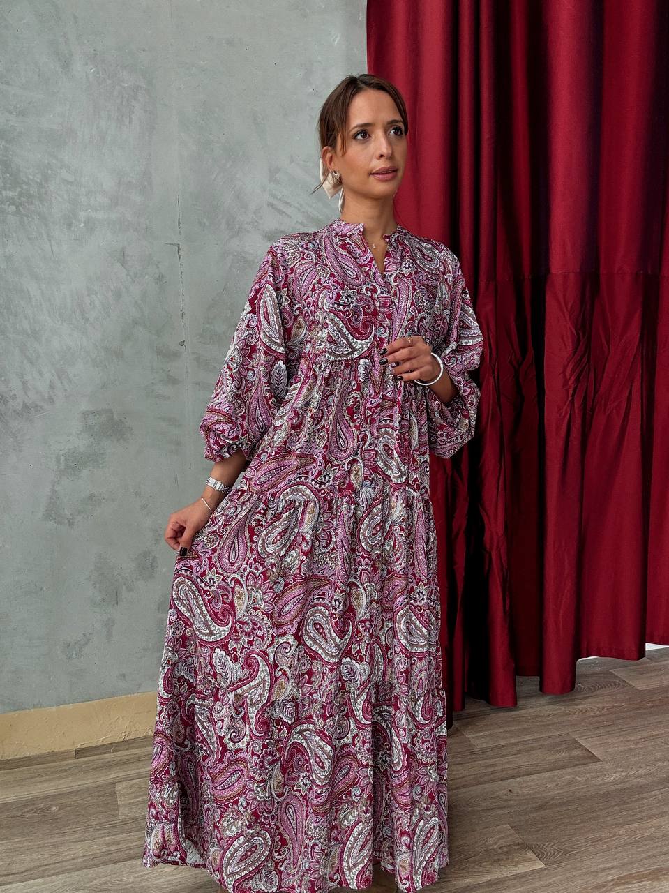 Robe Longue Ample Imprimé Bohème - Fenomen Paris