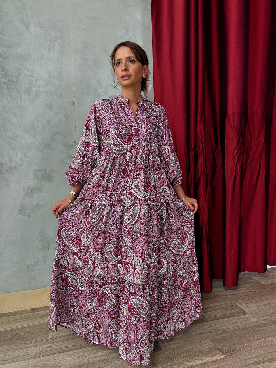 Robe Longue Ample Imprimé Bohème - Fenomen Paris