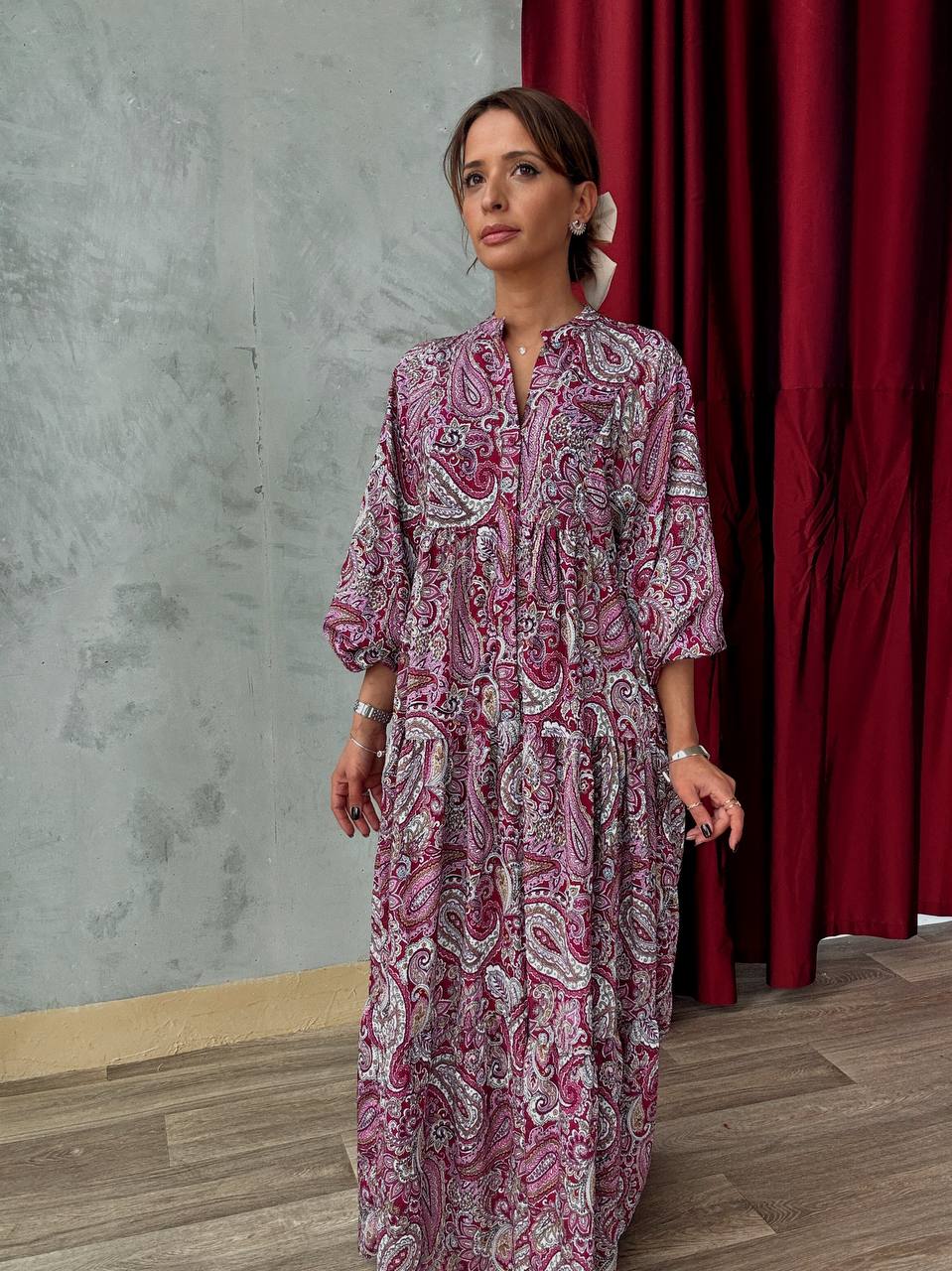 Robe Longue Ample Imprimé Bohème - Fenomen Paris