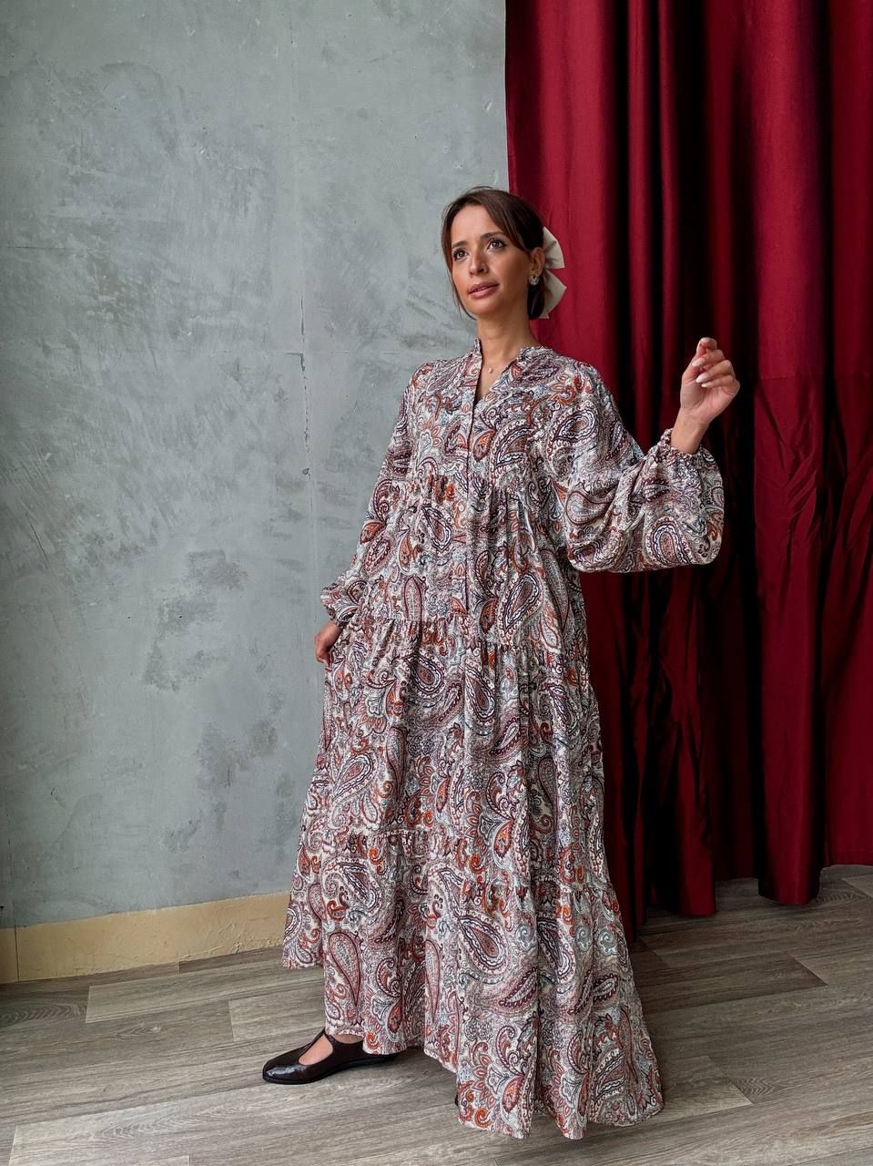 Robe Longue Ample Imprimé Bohème - Fenomen Paris