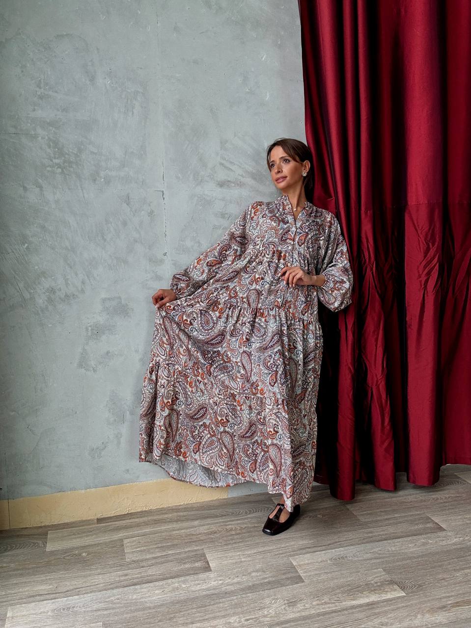 Robe Longue Ample Imprimé Bohème - Fenomen Paris