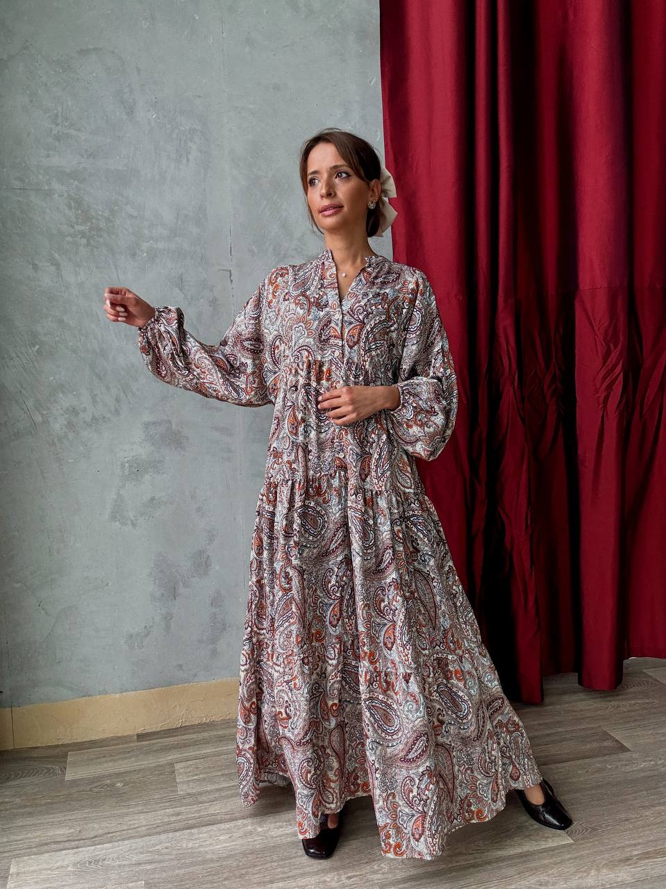 Robe Longue Ample Imprimé Bohème - Fenomen Paris