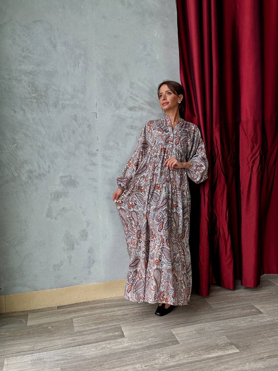 Robe Longue Ample Imprimé Bohème - Fenomen Paris