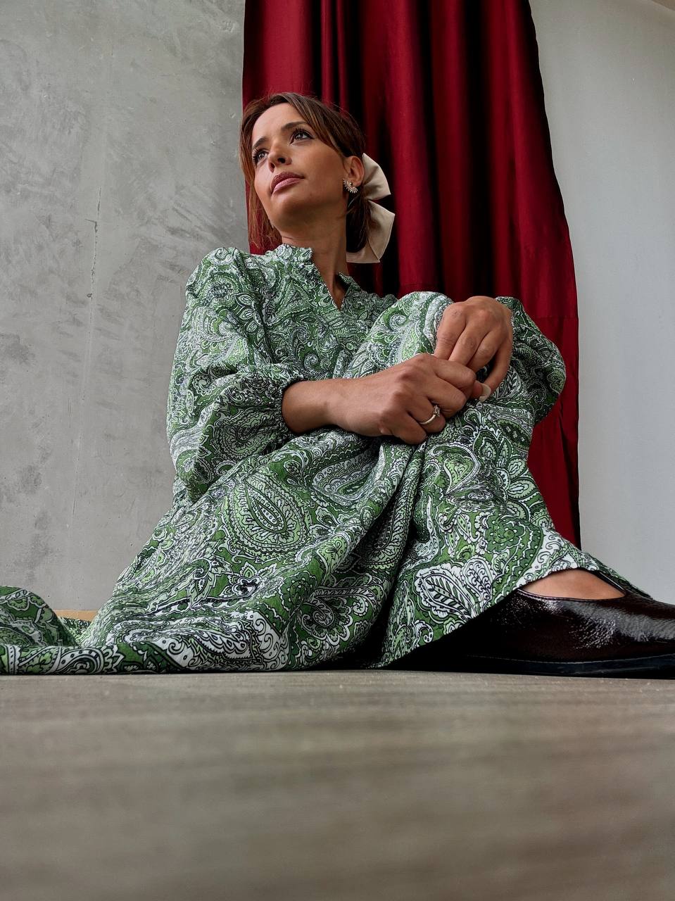 Robe Longue Ample Imprimé Bohème - Fenomen Paris