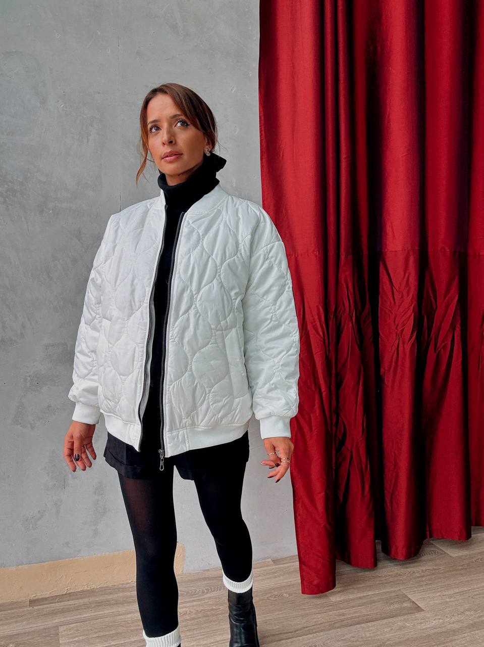 Manteau Zippé Matelassé Avec Doublure Et Poches - Fenomen Paris