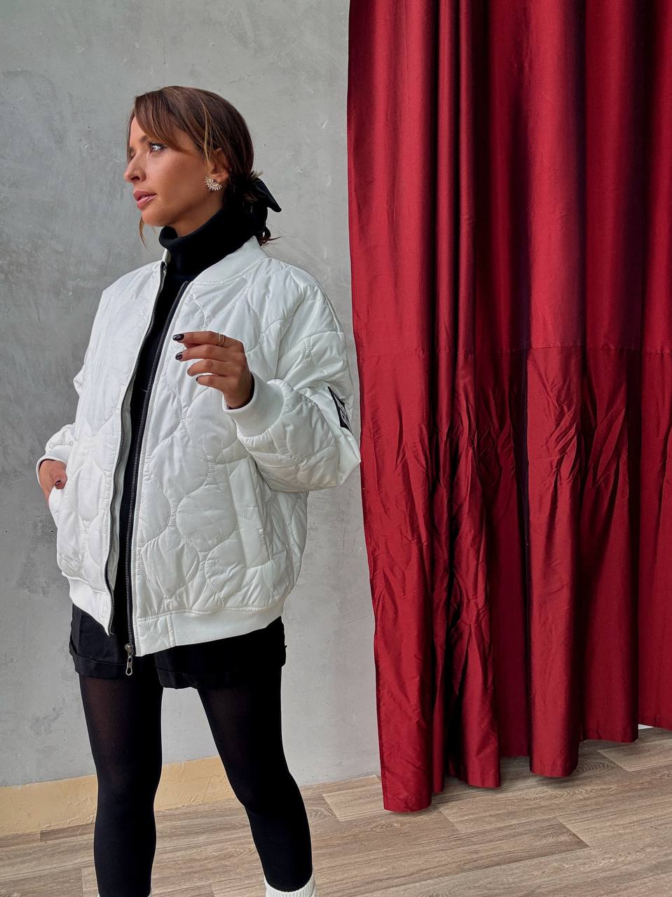 Manteau Zippé Matelassé Avec Doublure Et Poches - Fenomen Paris