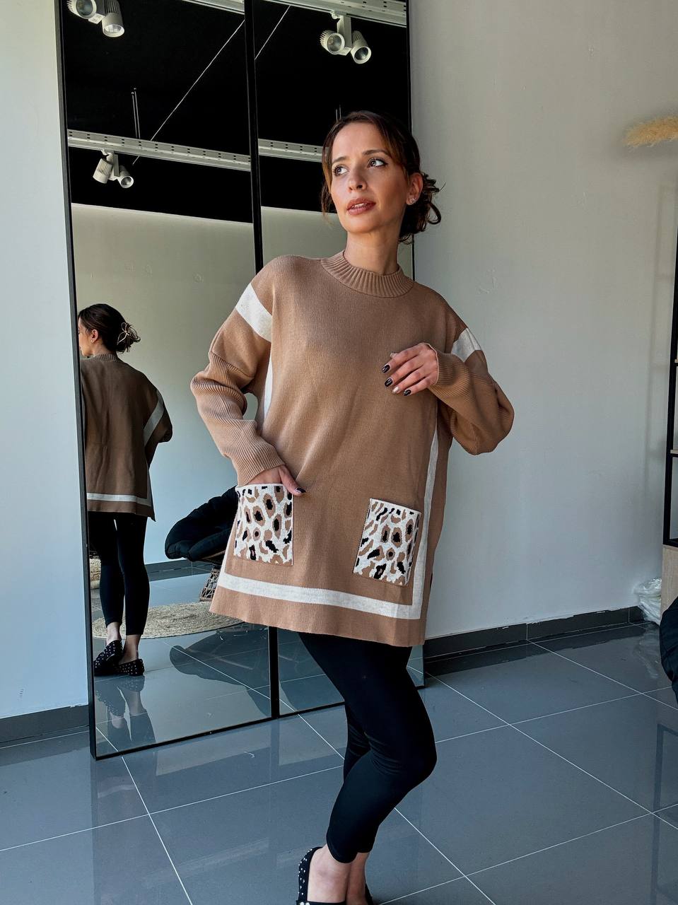 Pull En Maille Ample Avec Laine - Fenomen Paris