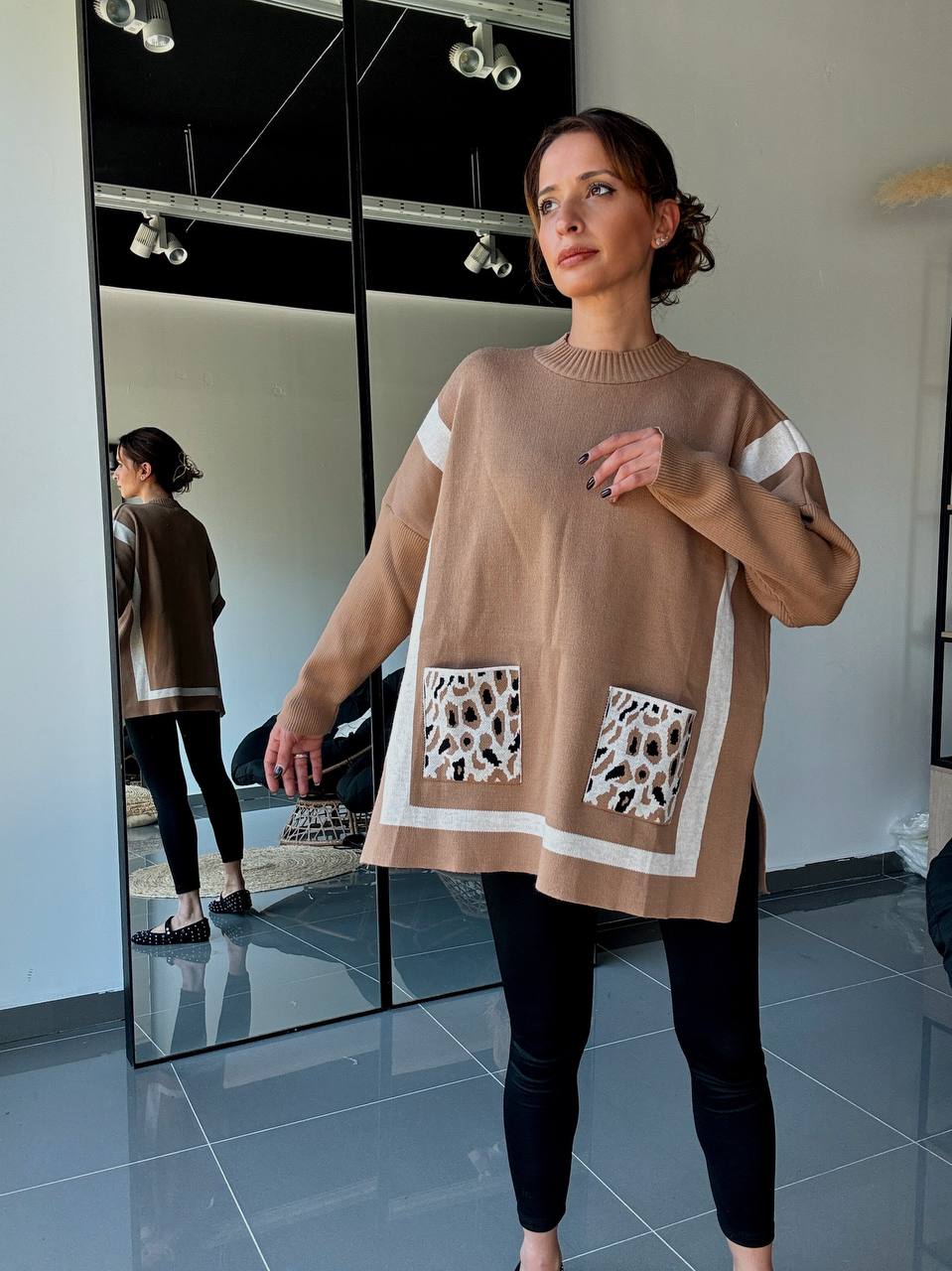 Pull En Maille Ample Avec Laine - Fenomen Paris