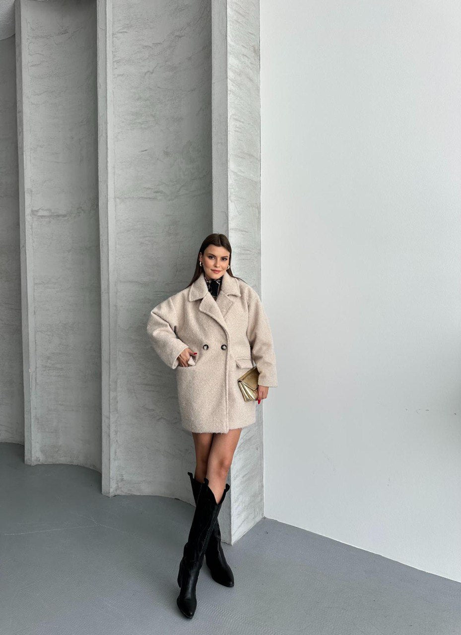 Manteau texturé avec poches et doublure - Fenomen Paris