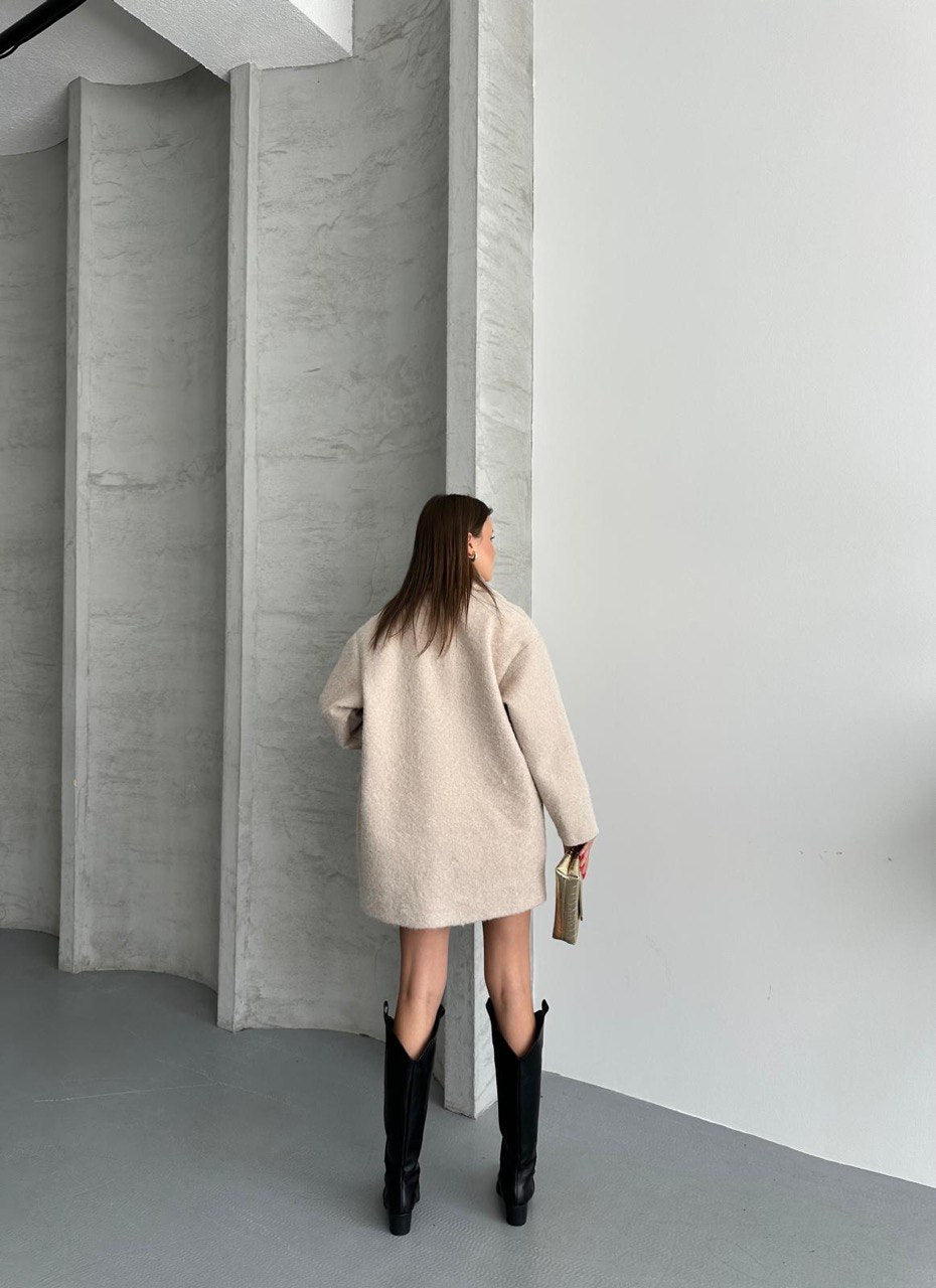 Manteau texturé avec poches et doublure - Fenomen Paris