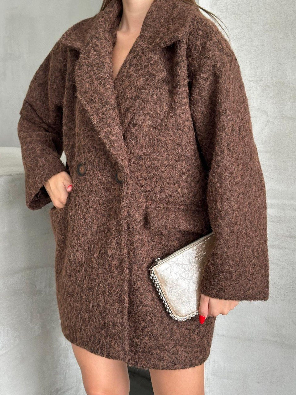 Manteau texturé avec poches et doublure - Fenomen Paris