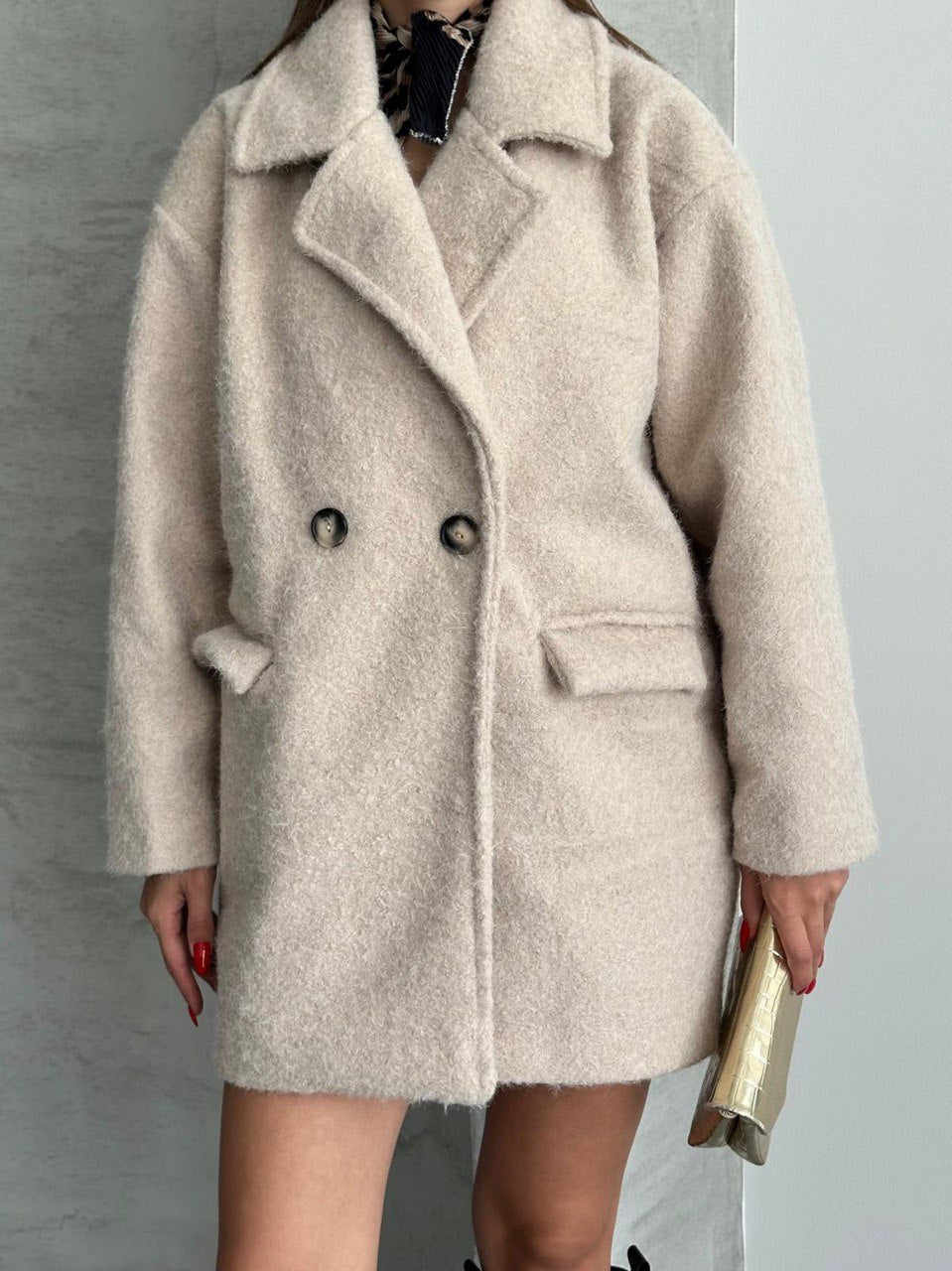 Manteau texturé avec poches et doublure - Fenomen Paris