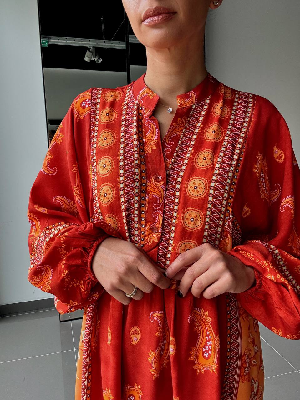 Robe Longue Ample Imprimé Bohème - Fenomen Paris