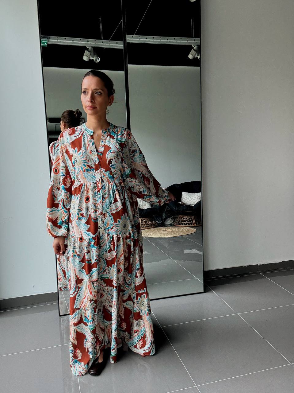 Robe Longue Ample Imprimé Bohème - Fenomen Paris