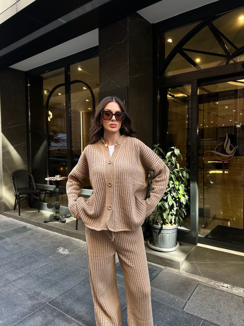 Ensemble En Maille Gilet & Pantalon Assorti - Fenomen Paris