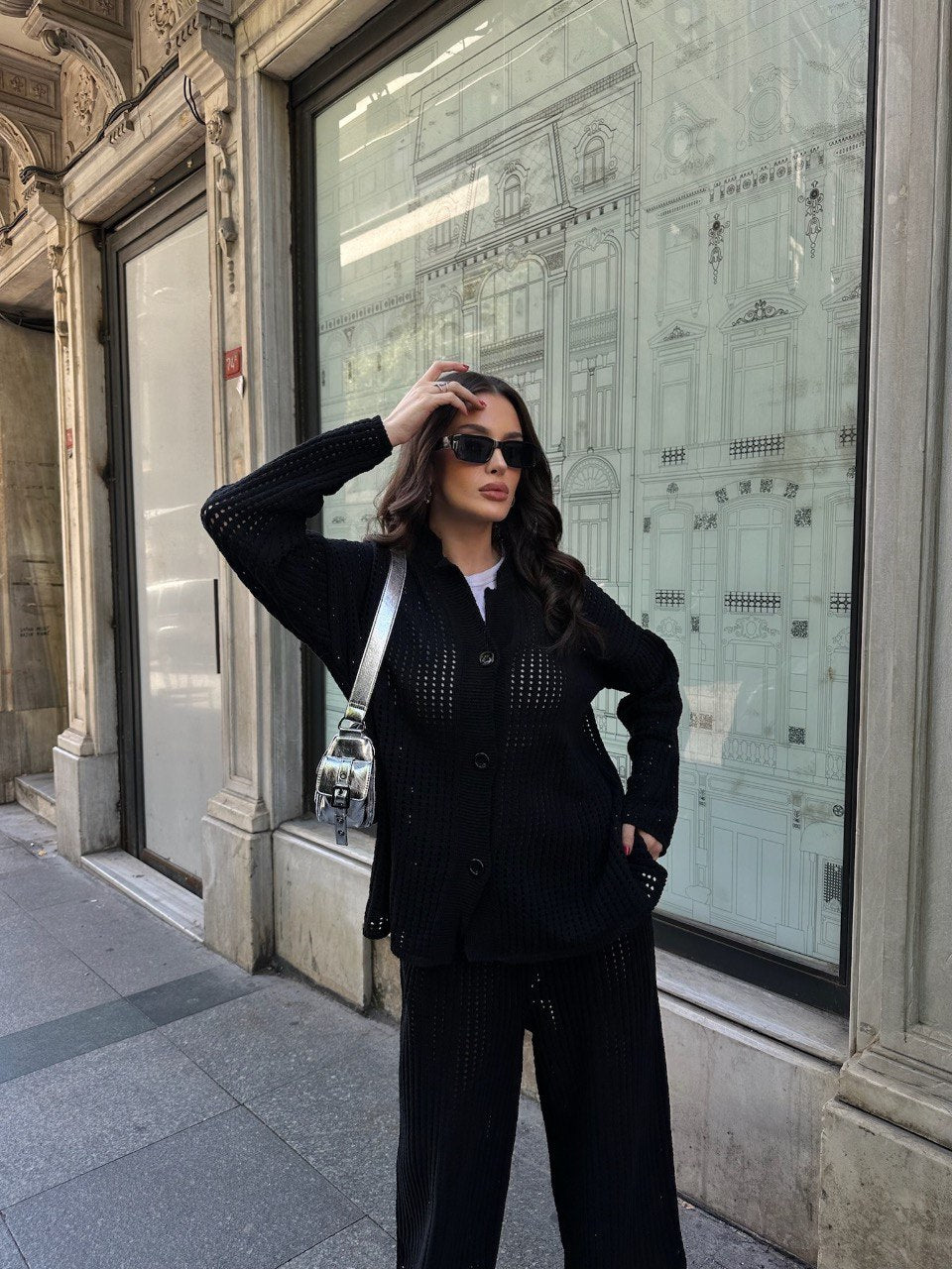 Ensemble En Maille Gilet & Pantalon Assorti - Fenomen Paris