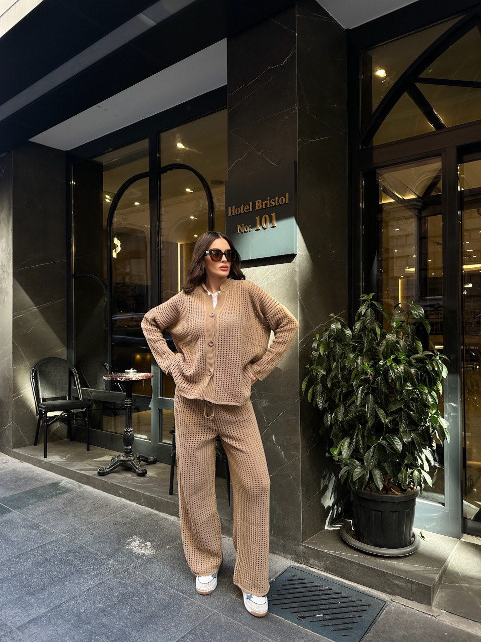 Ensemble En Maille Gilet & Pantalon Assorti - Fenomen Paris