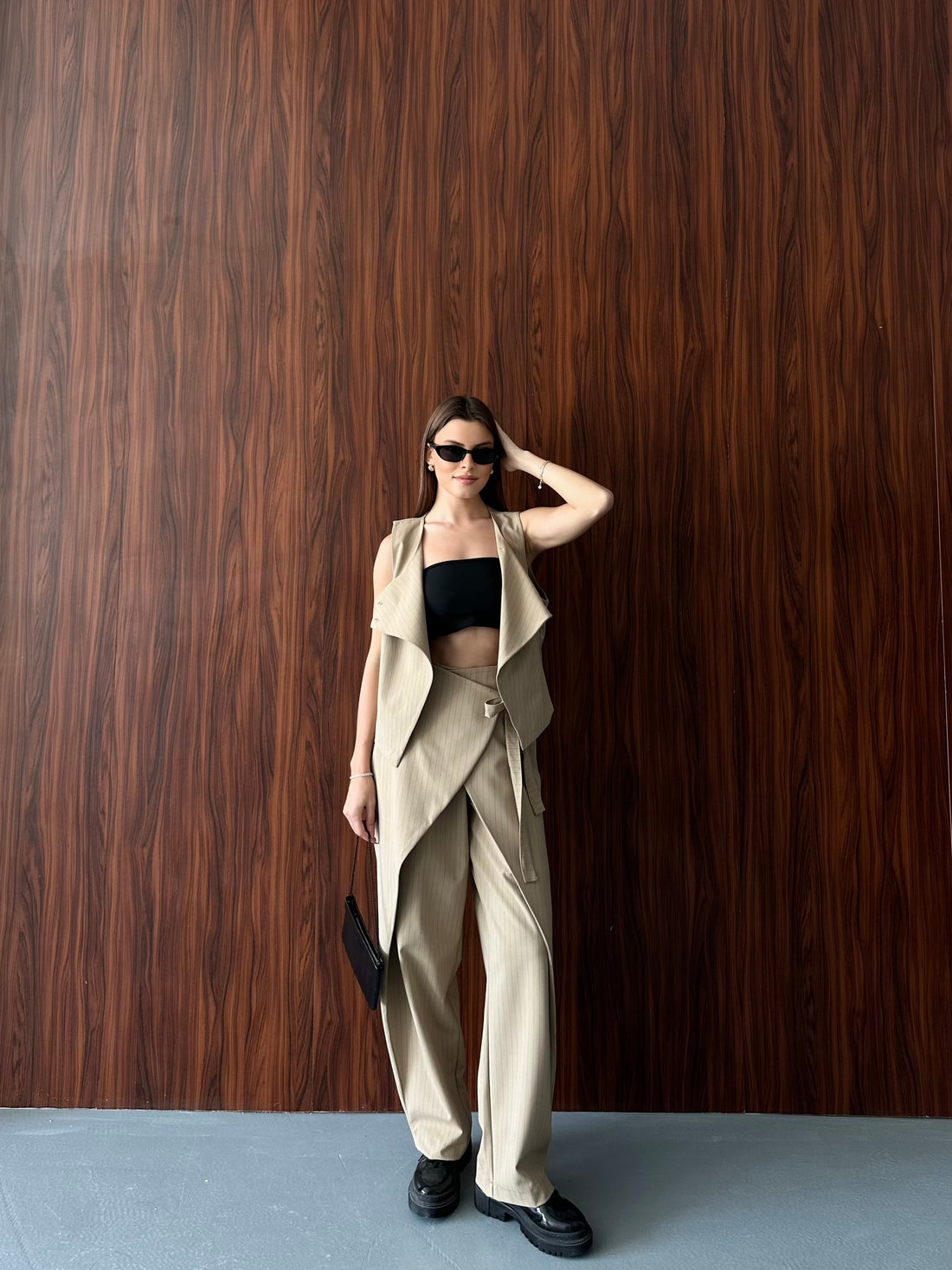 Ensemble Pantalon & Top Asymétrique – Coupe Tailleur Modernisée - Fenomen Paris