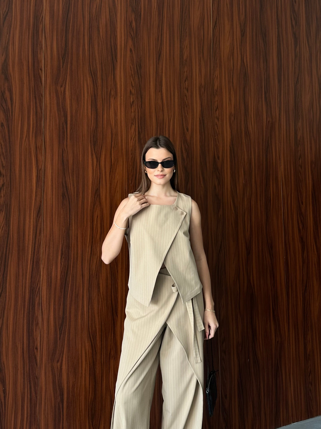 Ensemble Pantalon & Top Asymétrique – Coupe Tailleur Modernisée - Fenomen Paris