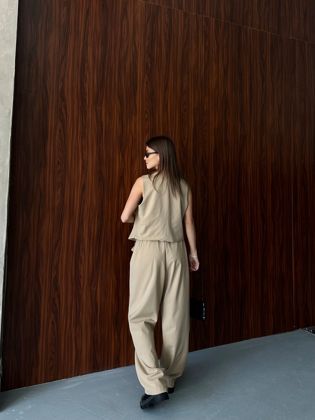 Ensemble Pantalon & Top Asymétrique – Coupe Tailleur Modernisée - Fenomen Paris