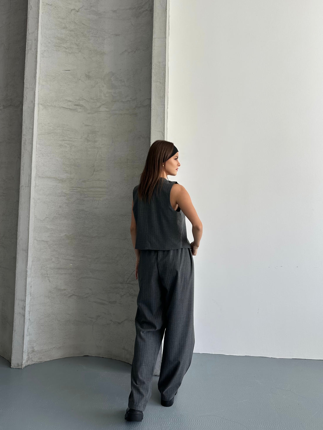 Ensemble Pantalon & Top Asymétrique – Coupe Tailleur Modernisée - Fenomen Paris