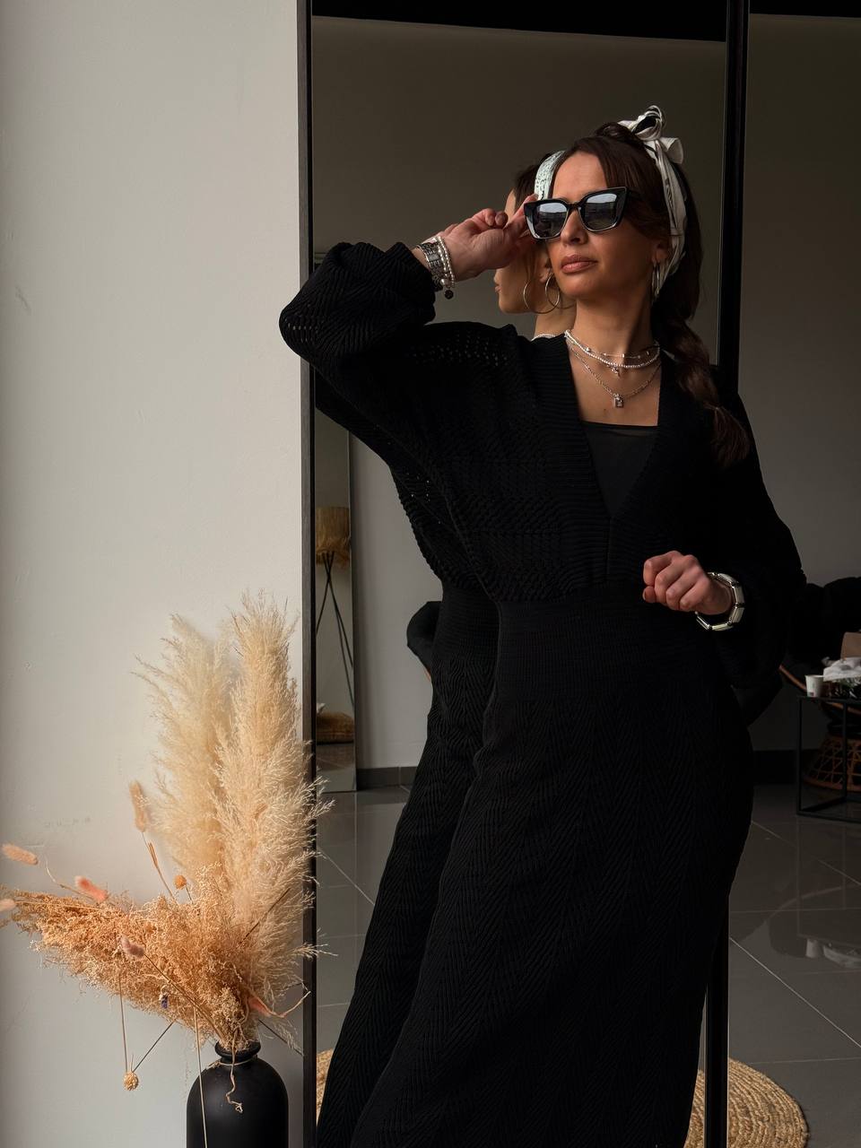 Robe en maille noire - Fenomen Paris