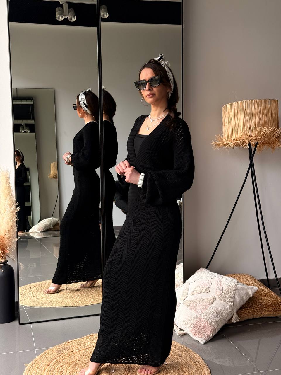 Robe en maille noire - Fenomen Paris
