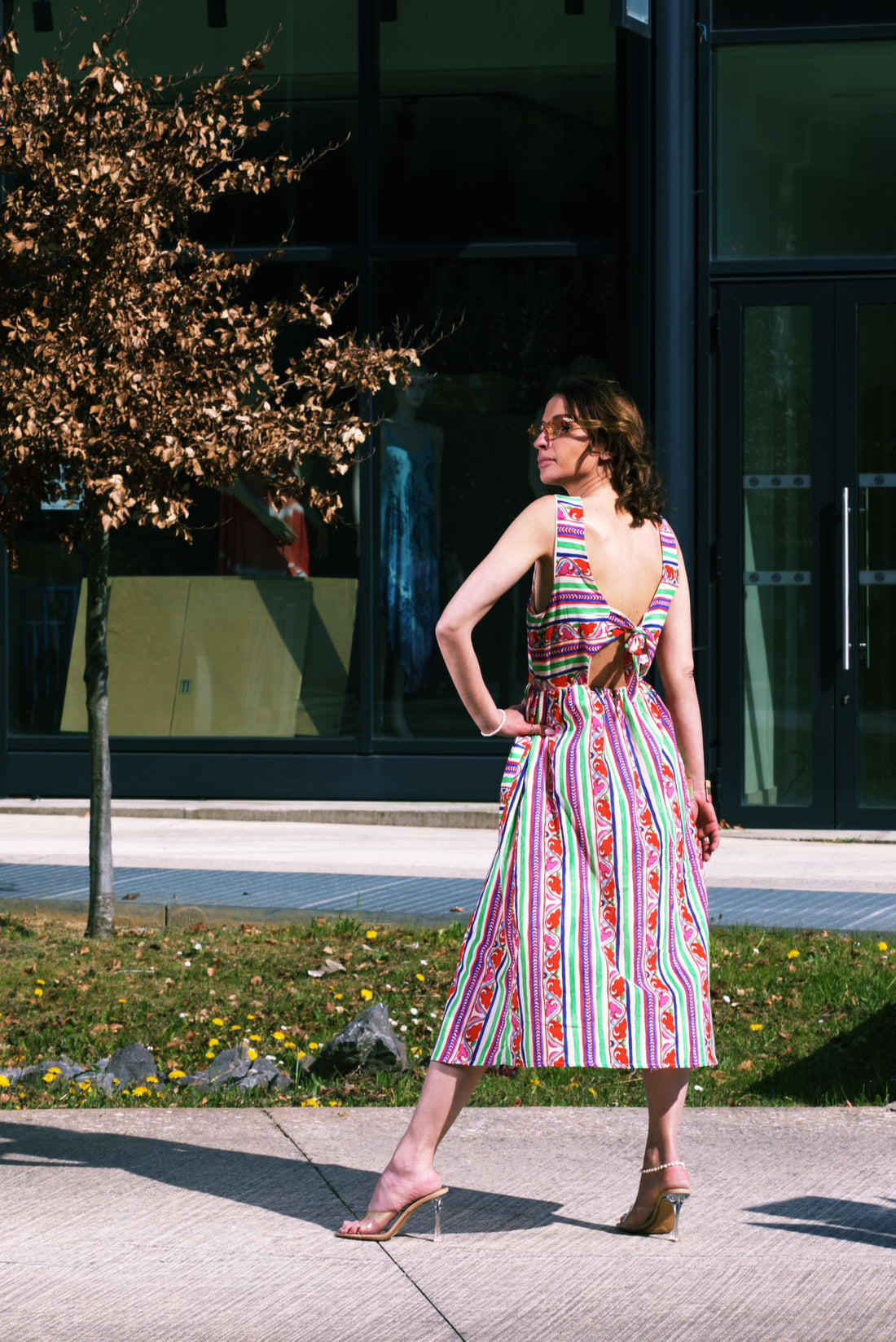 Robe longue bohème à motifs colorés | Ashilda by Fenomen Paris -AEL059-000-IMP - Fenomen Paris