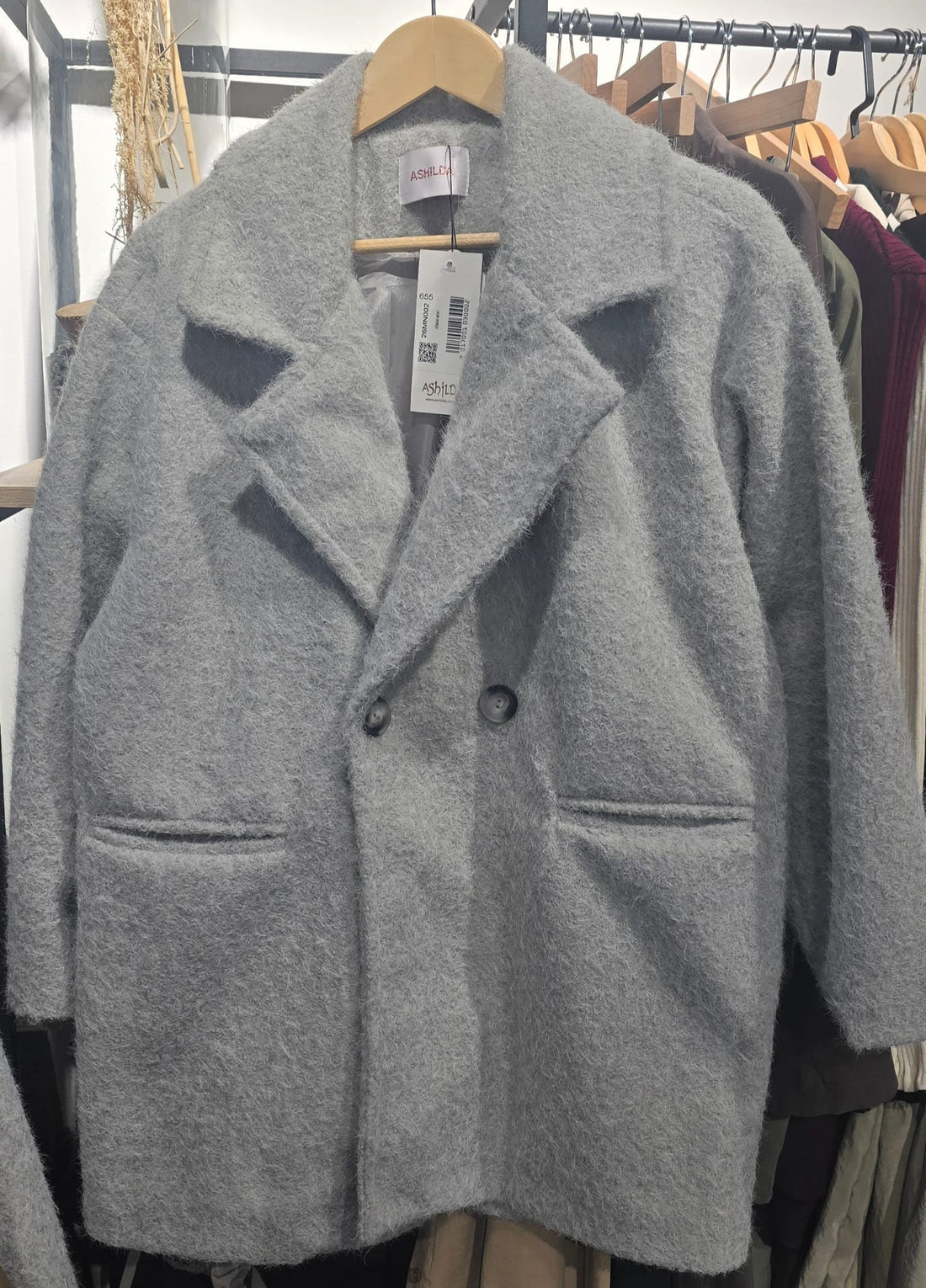 Manteau texturé avec poches et doublure - Fenomen Paris