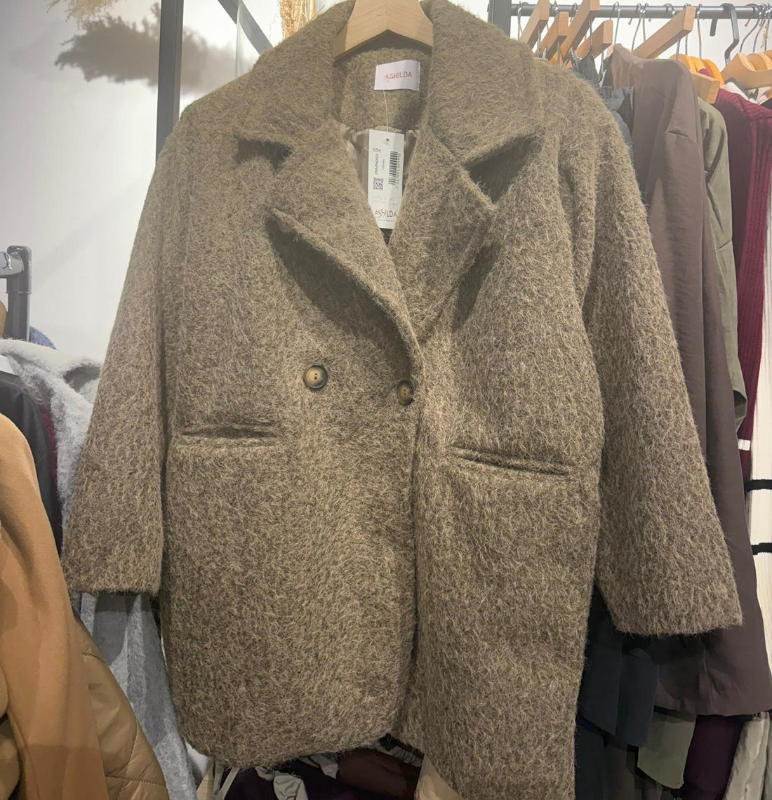 Manteau texturé avec poches et doublure - Fenomen Paris