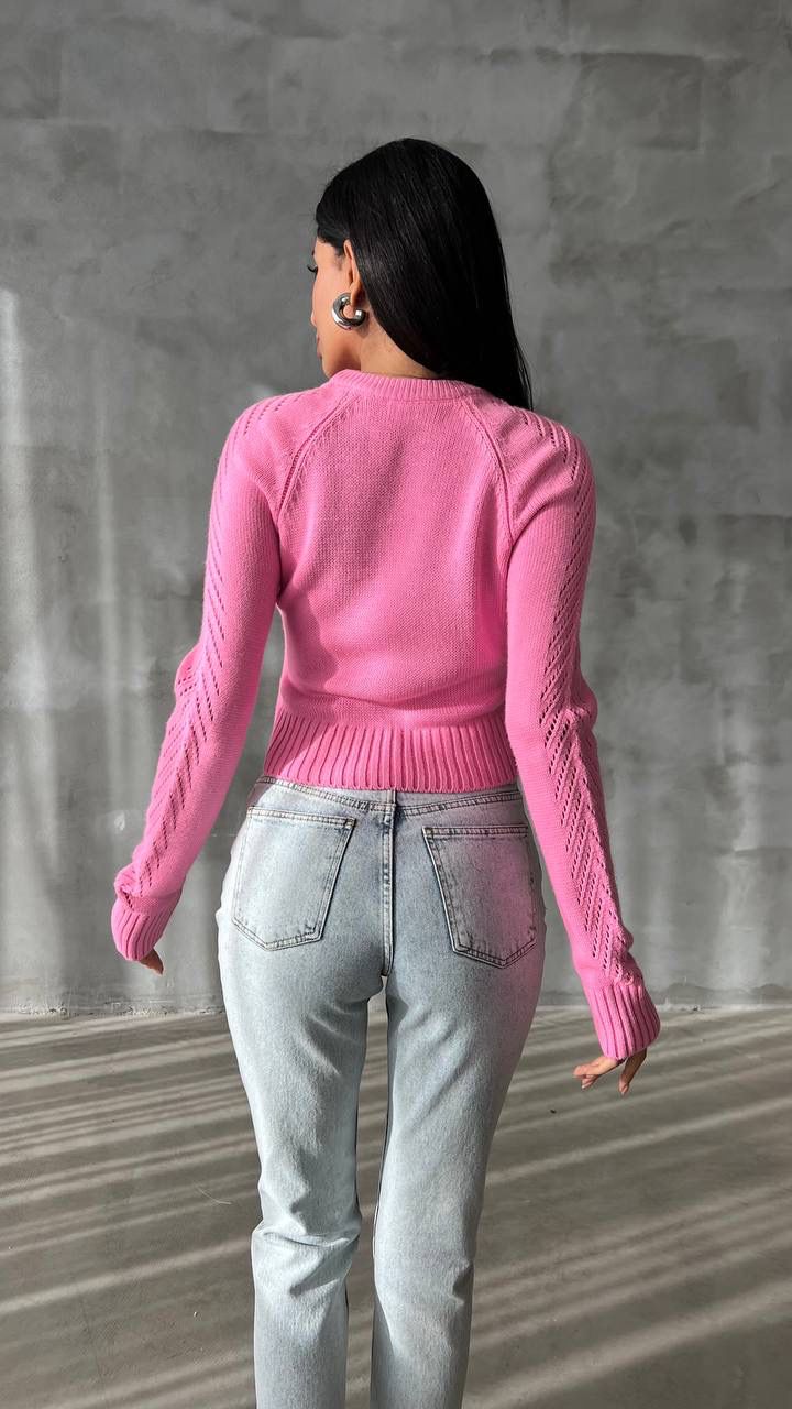 PULL MAILLE ROSE - Fenomen Paris