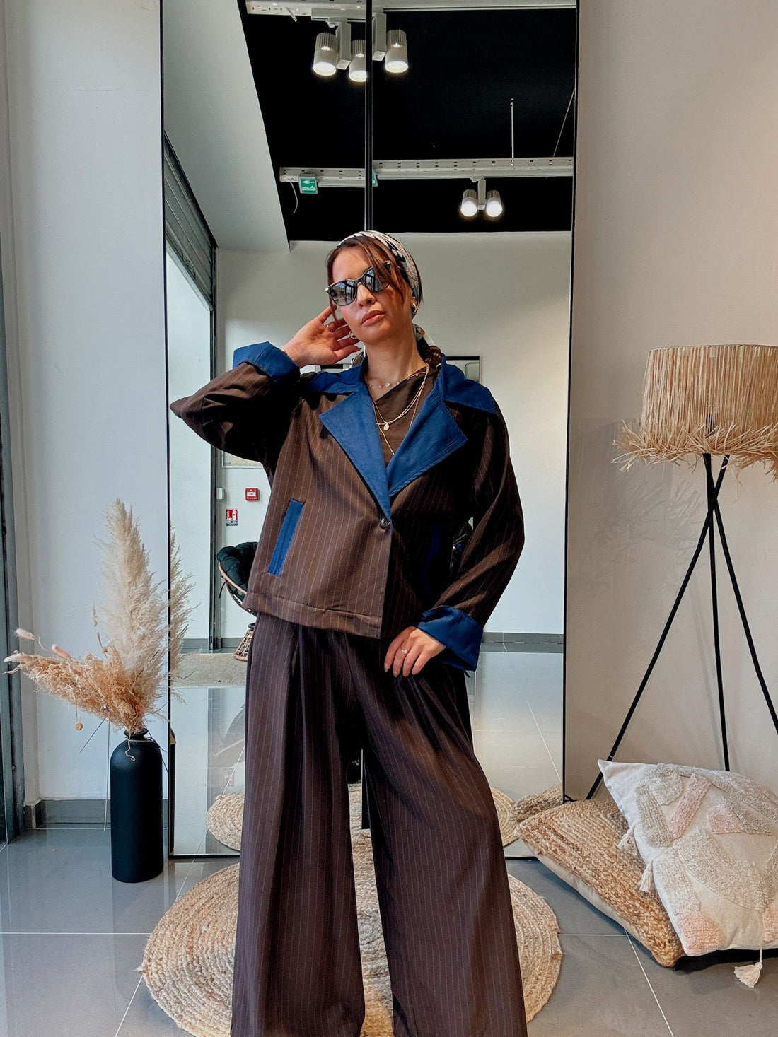 Ensemble Veste Et Pantalon Oversize - Avec Poches