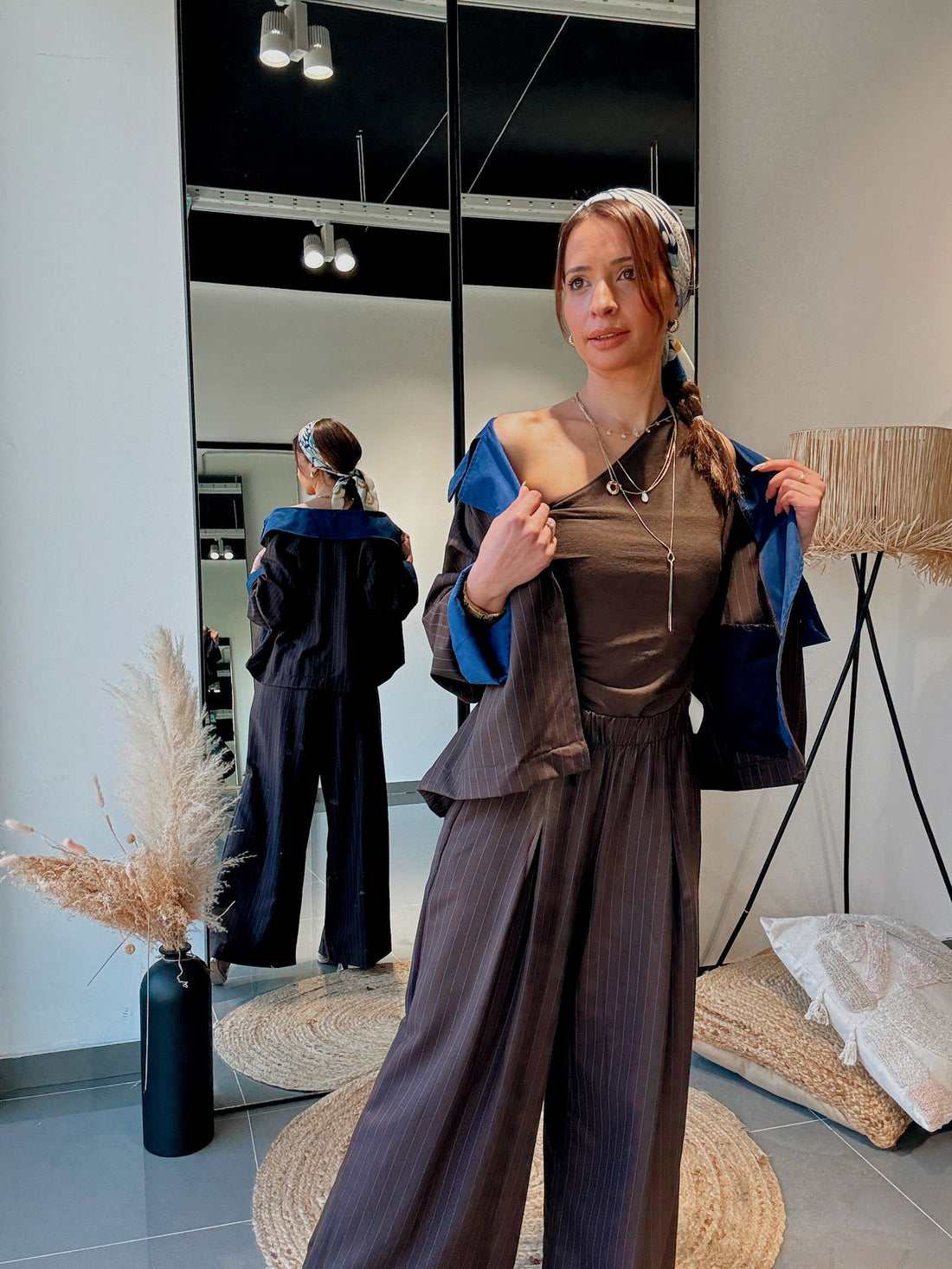 Ensemble Veste Et Pantalon Oversize - Avec Poches