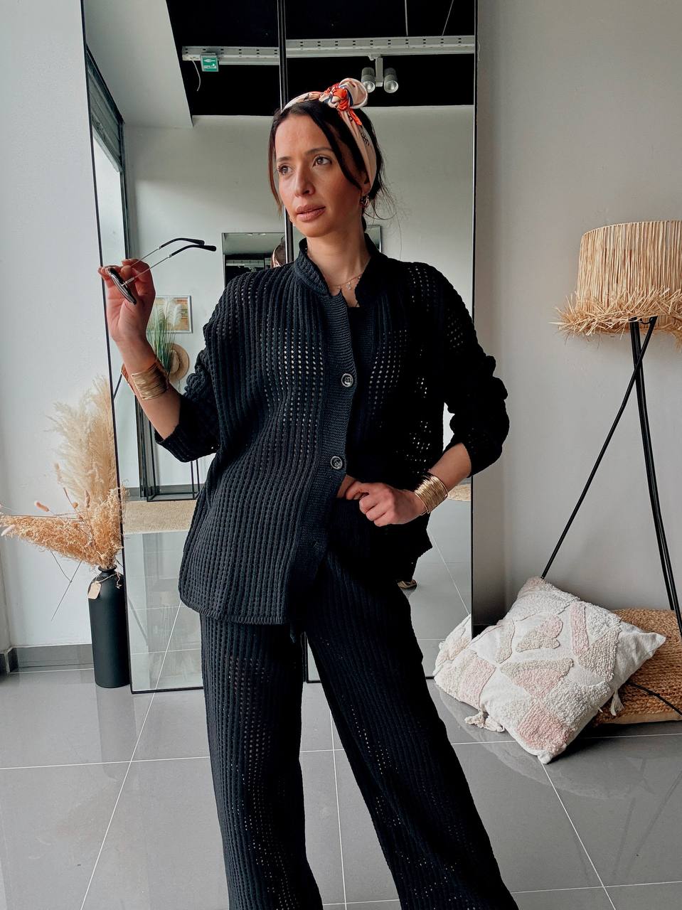 Ensemble En Maille Gilet & Pantalon Assorti - Fenomen Paris