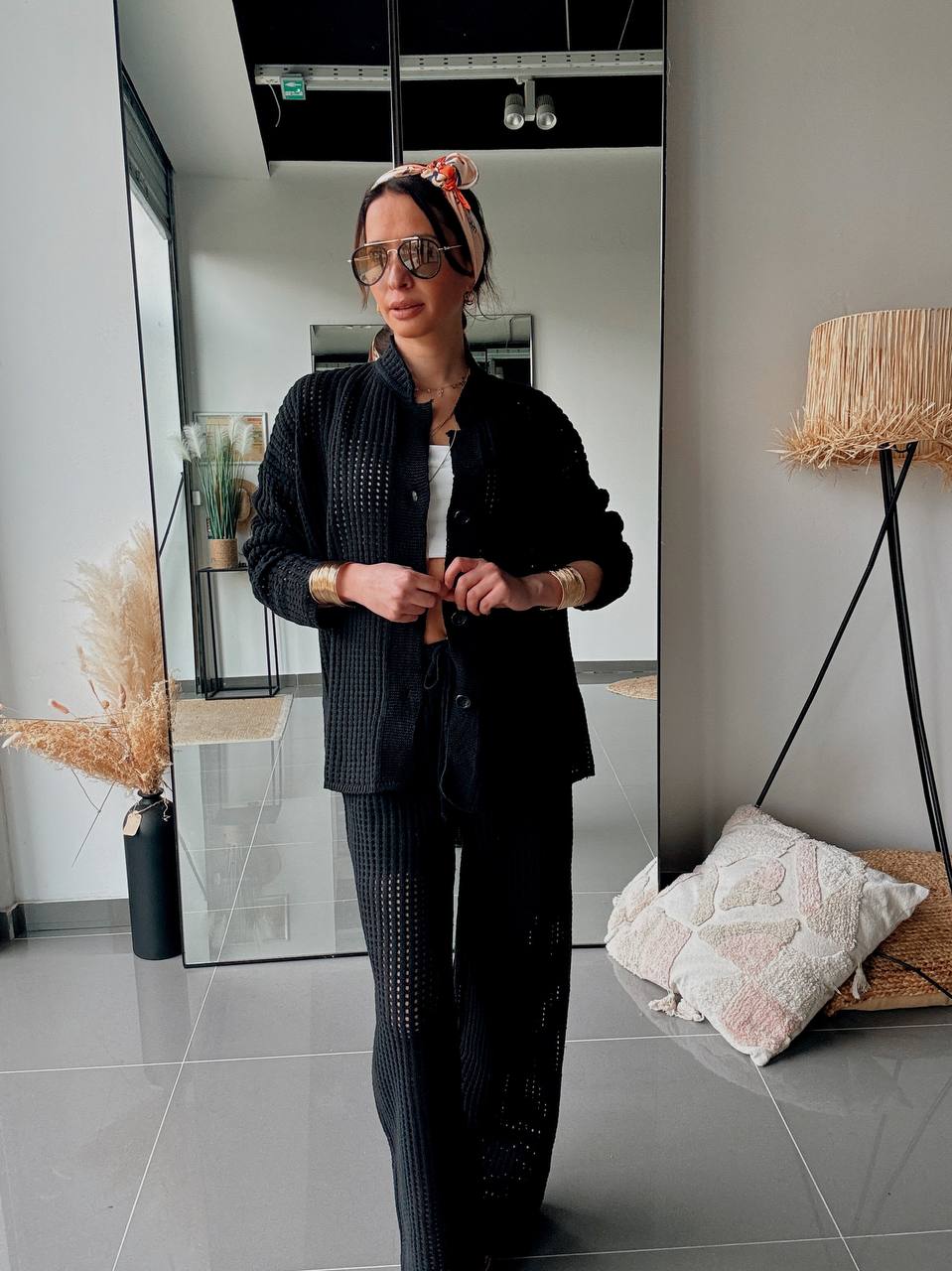 Ensemble En Maille Gilet & Pantalon Assorti - Fenomen Paris